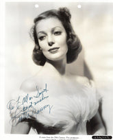 Second Honeymoon Loretta Young signed photo